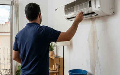 ¿Por qué mi aire acondicionado tira agua? 5 causas comunes y cómo solucionarlo